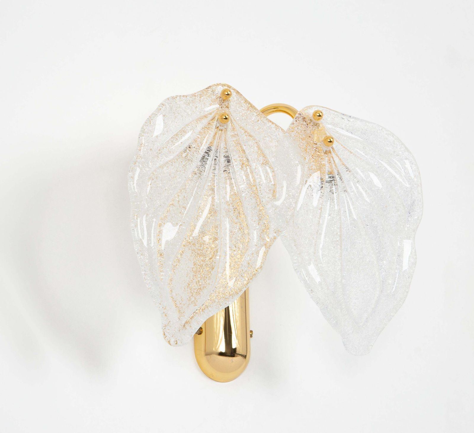 Pair Of Large Stunning Murano Glass Wall Sconce By Novaresi, Italy, 1970s photo furniture