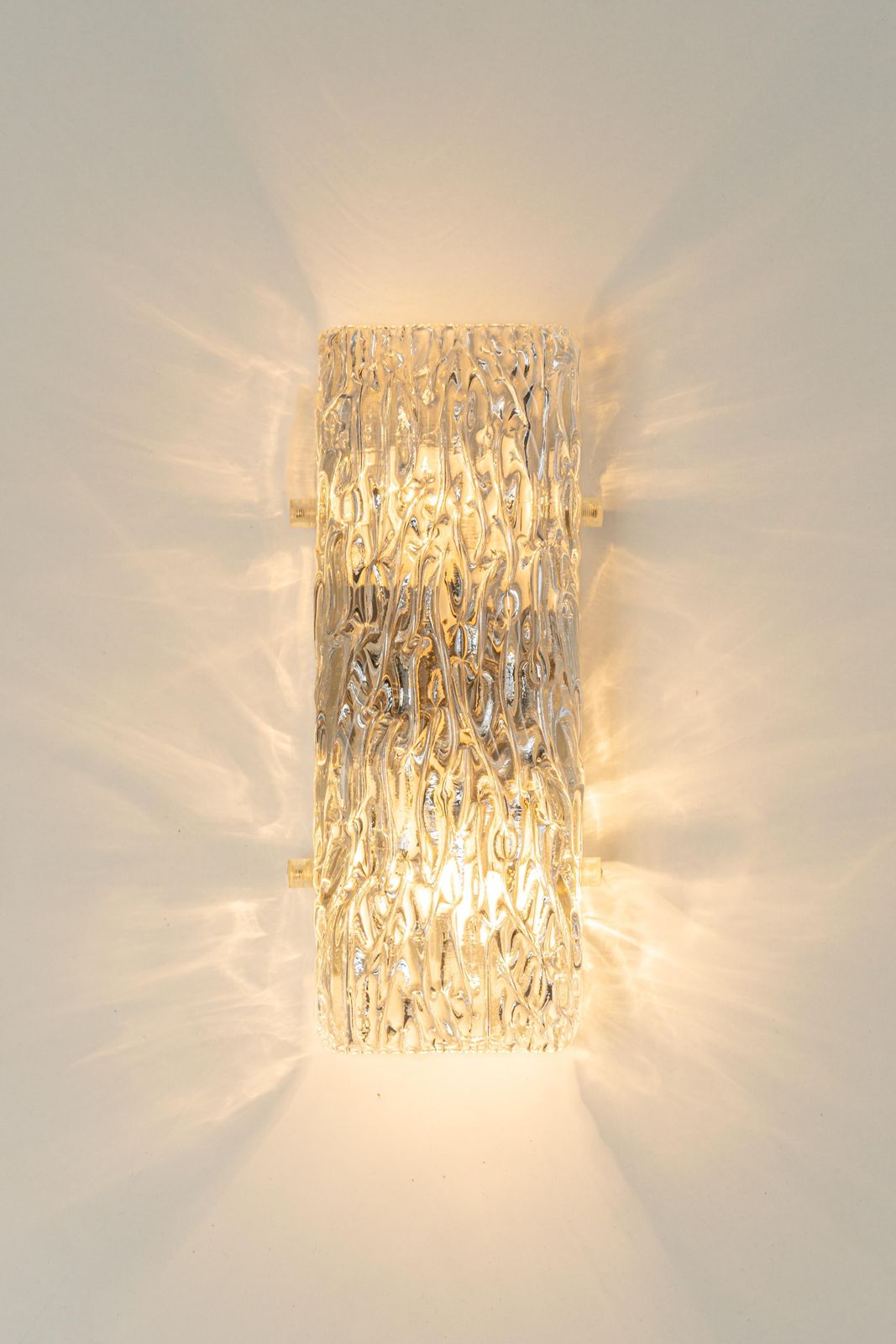 1 Of 2 Pairs Of Kalmar Sconces Glass Wall Lights, Austria, 1960s photo buy