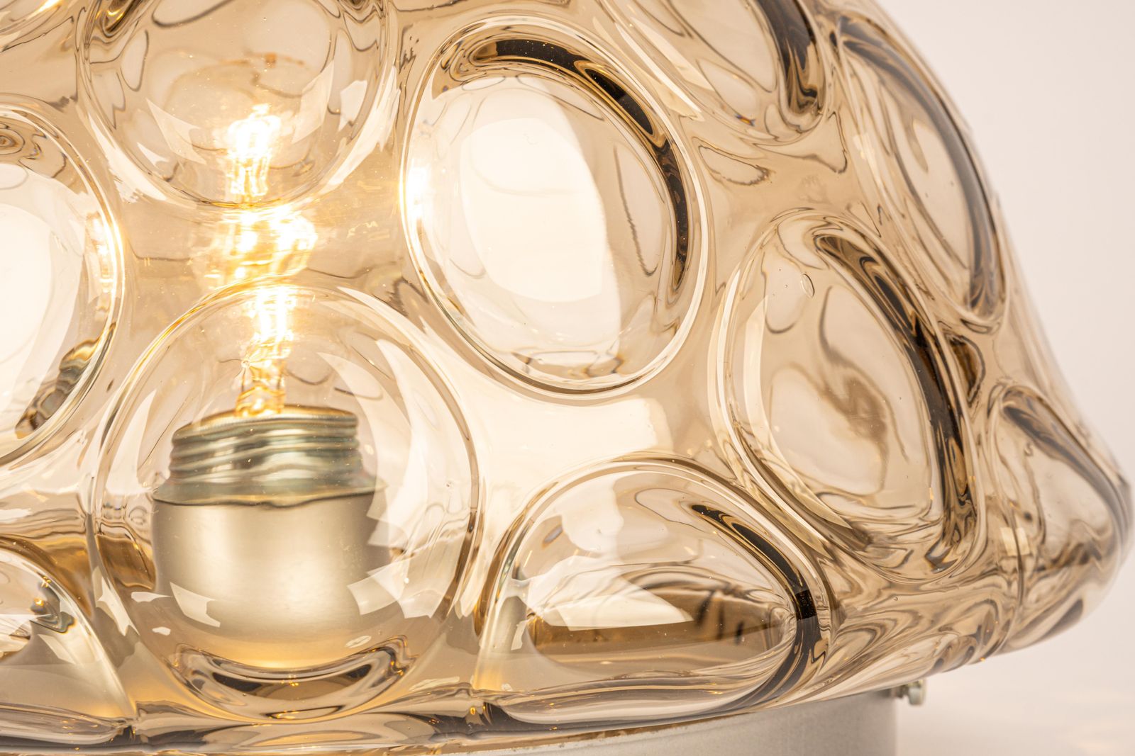 photo vinterior 1 Of 2 Midcentury Flushmount / Wall Light Smoked Glass, Sputnik, Germany