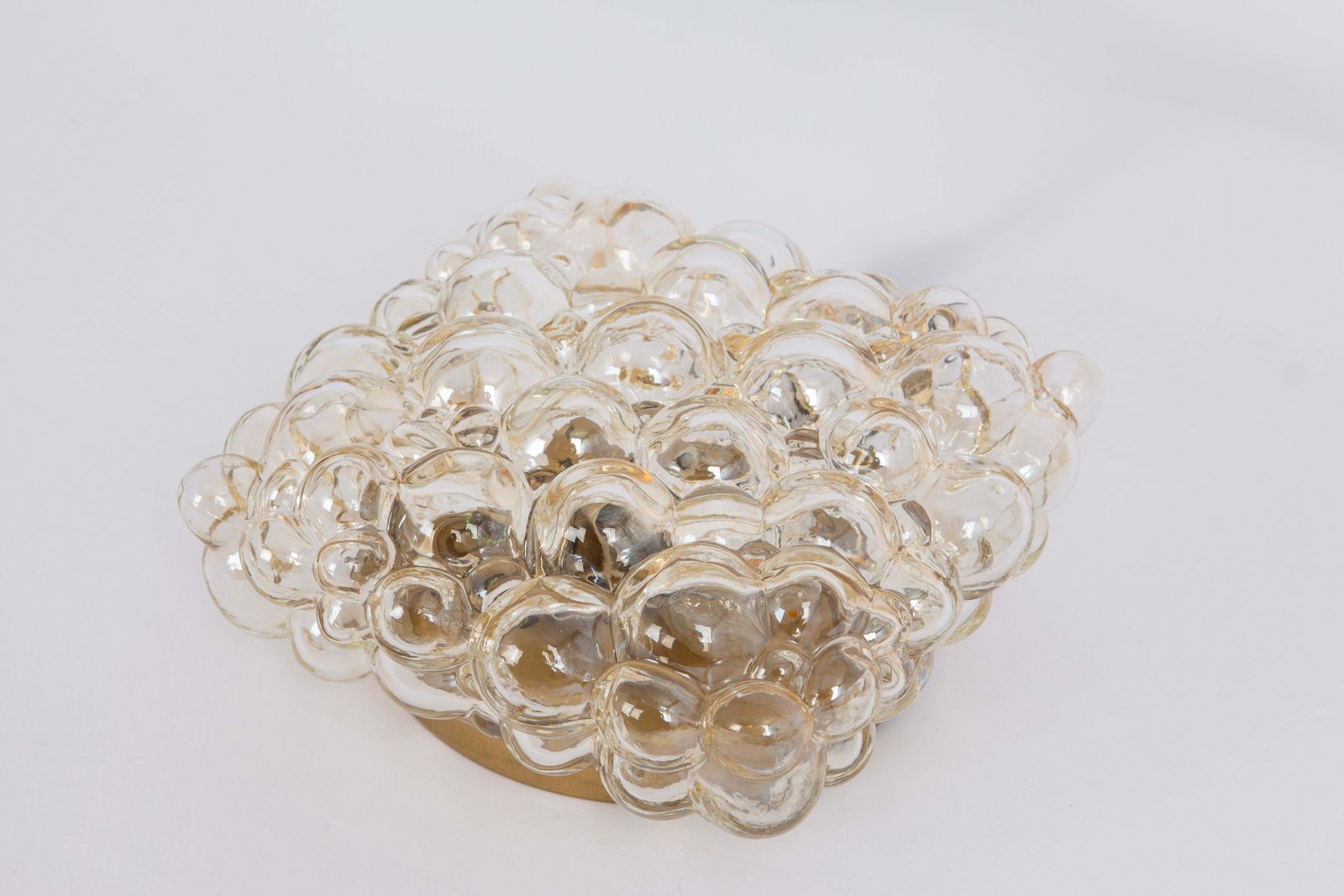 1 Of 3 Petite Amber Bubble Glass Sconce By Helena Tynell, Limburg, Germany photo furniture