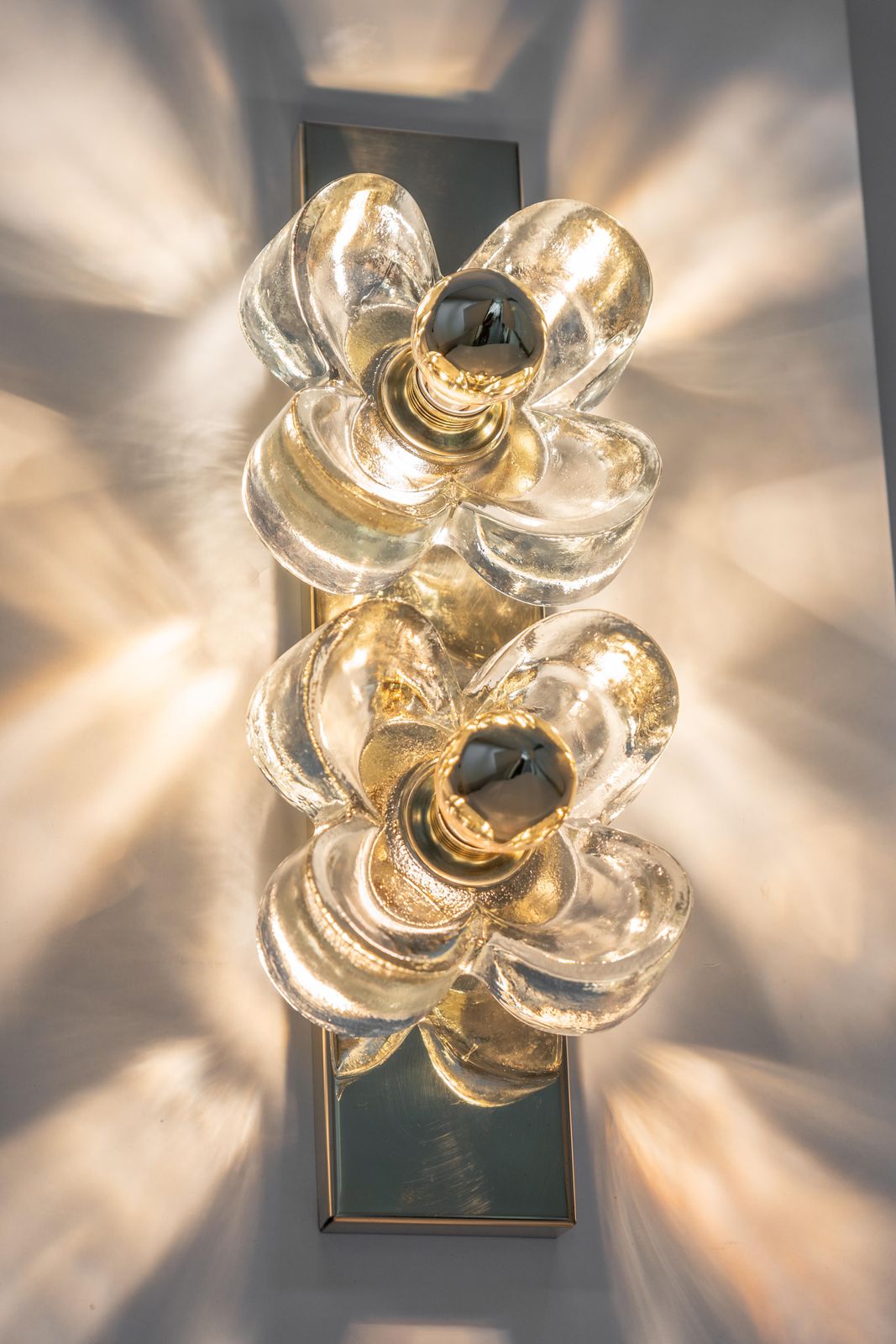 photo for sale 1 Of 2 Stunning Glass Wall Light By Sische, Germany, 1970s