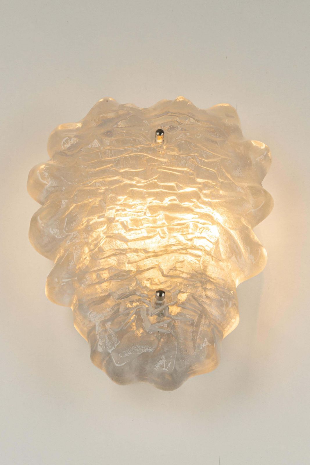 Pair Of Exclusive Sputnik Crystal Glass Wall Sconces By Peill & Putzler, Germany photo for sale