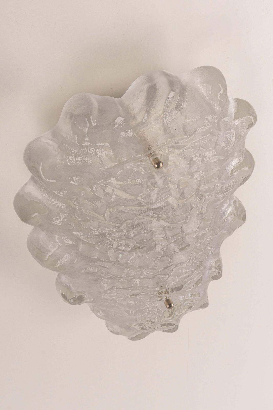 photo for sale Pair Of Exclusive Sputnik Crystal Glass Wall Sconces By Peill & Putzler, Germany
