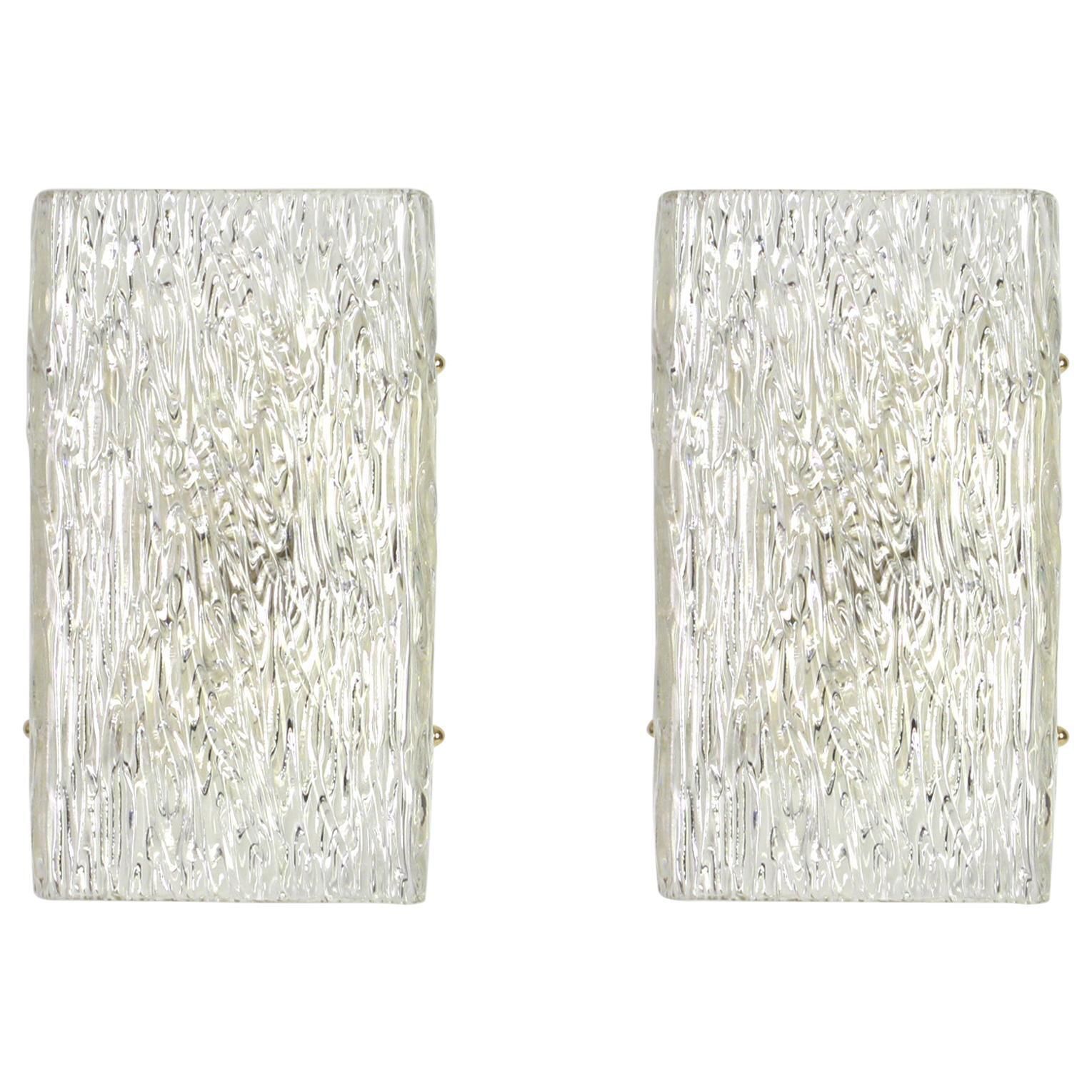 1 Of 2 Pairs Of Large Kalmar Sconces Wall Lights, Austria, 1960s