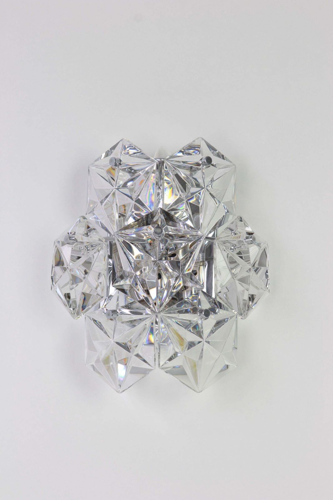 1 Of 3 Pairs Of Crystal Sconces By Kinkeldey, Germany, 1970s photo buy