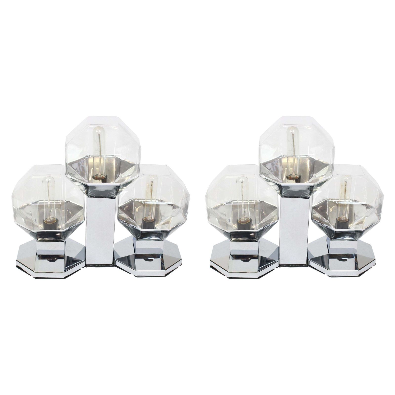 Pair Of Two Wall Sconces By Motoko Ishii For Staff, Germany, 1970s