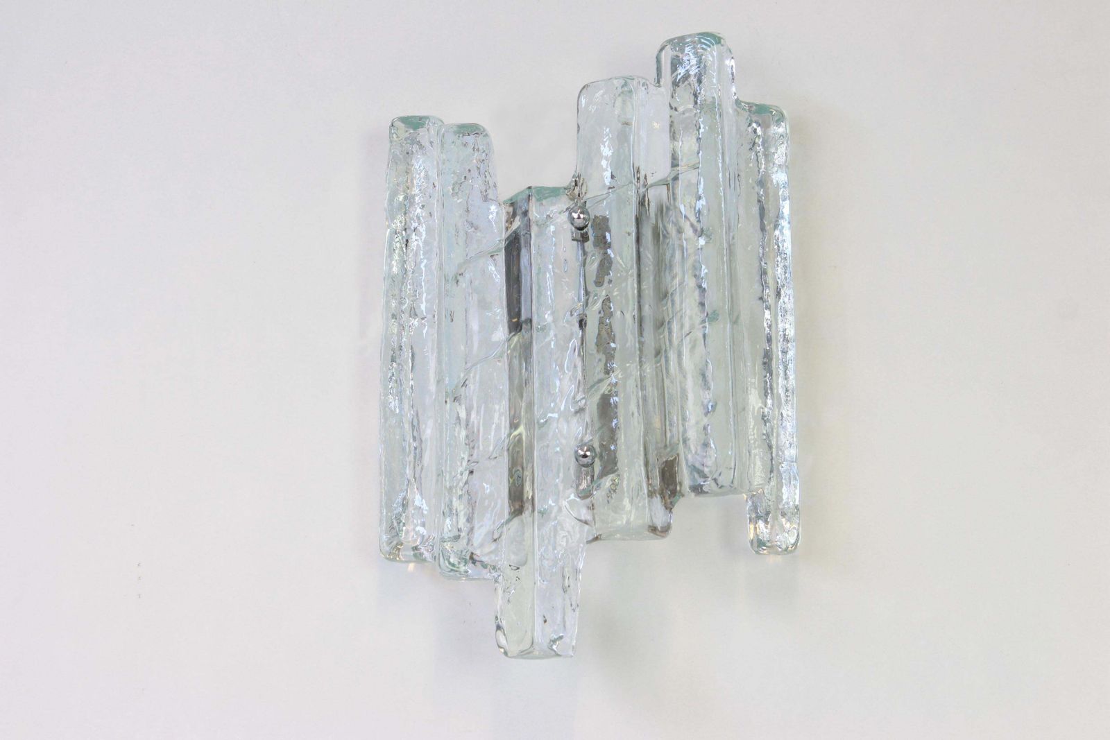 1 Of 3 Pairs Of Large Kalmar Style Sconces Murano Wall Lights, Austria, 1960s photo Lighting