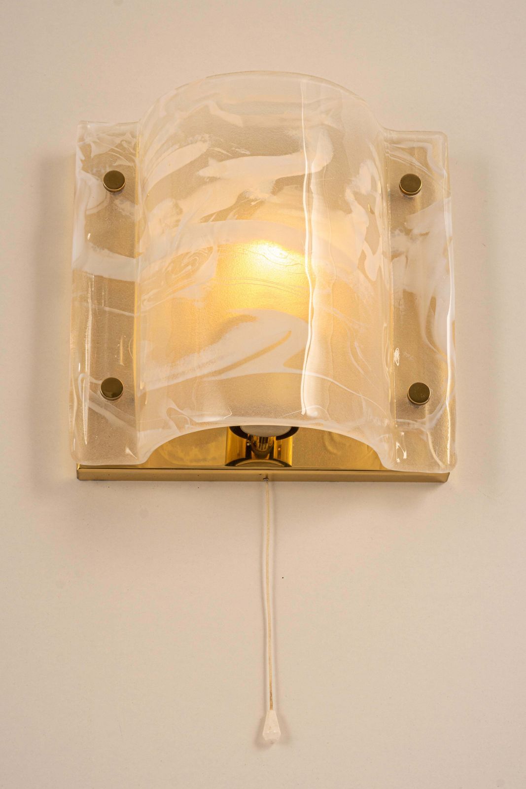 Pair Of Murano Glass Wall Sconces By Hillebrand, Germany, 1970s photo vinterior