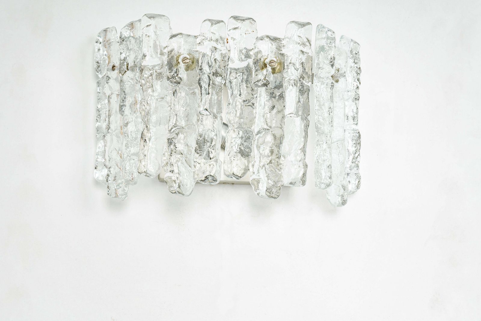 1 Of 2 Pairs Of Large Kalmar Sconces Murano Wall Lights, Austria, 1960s photo furniture