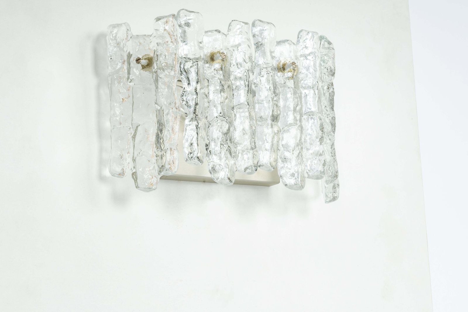 1 Of 2 Pairs Of Large Kalmar Sconces Murano Wall Lights, Austria, 1960s photo 1290.0
