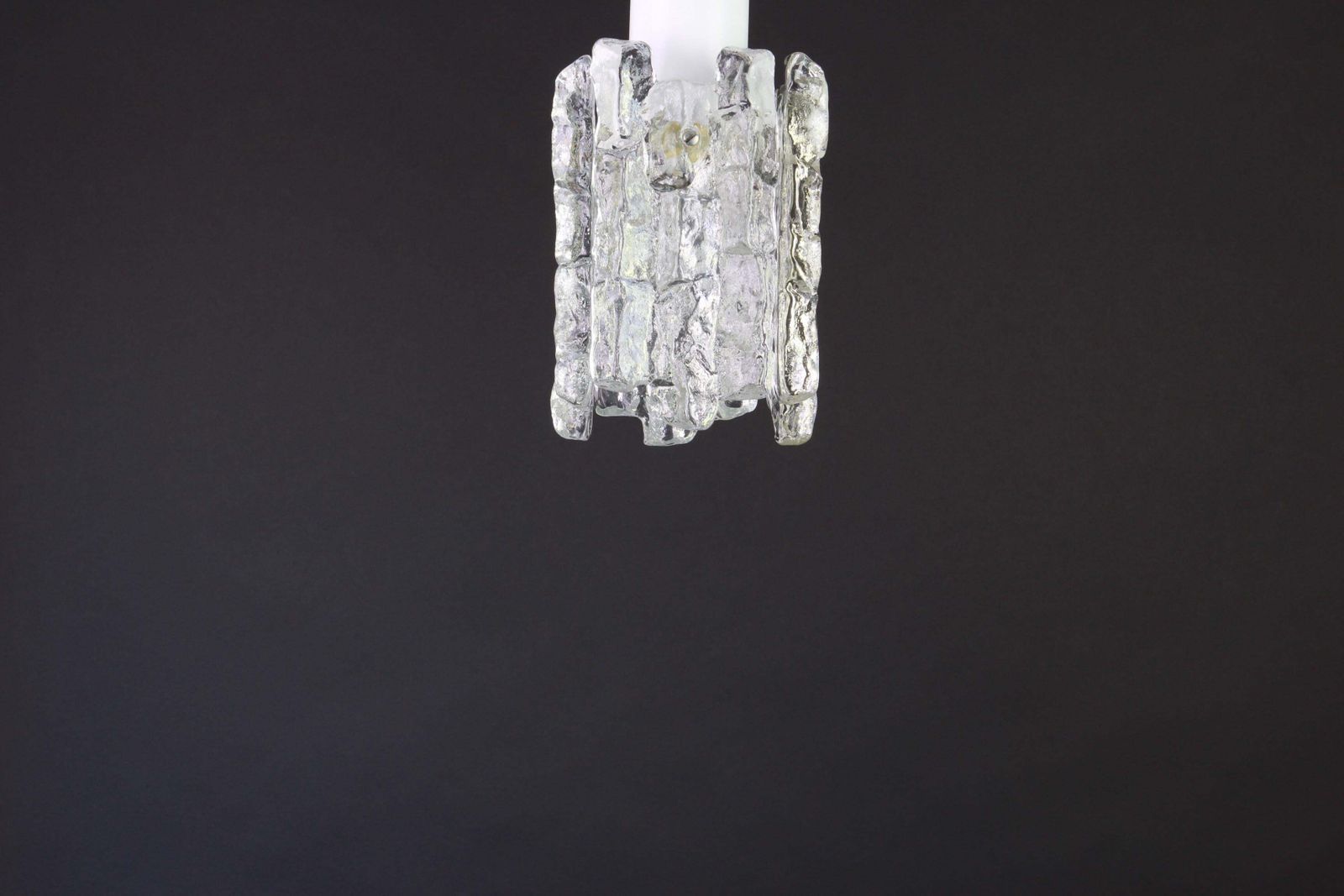 1 Of 3 Petite Murano Ice Glass Flush Mount By Kalmar, Austria, 1960s photo furniture