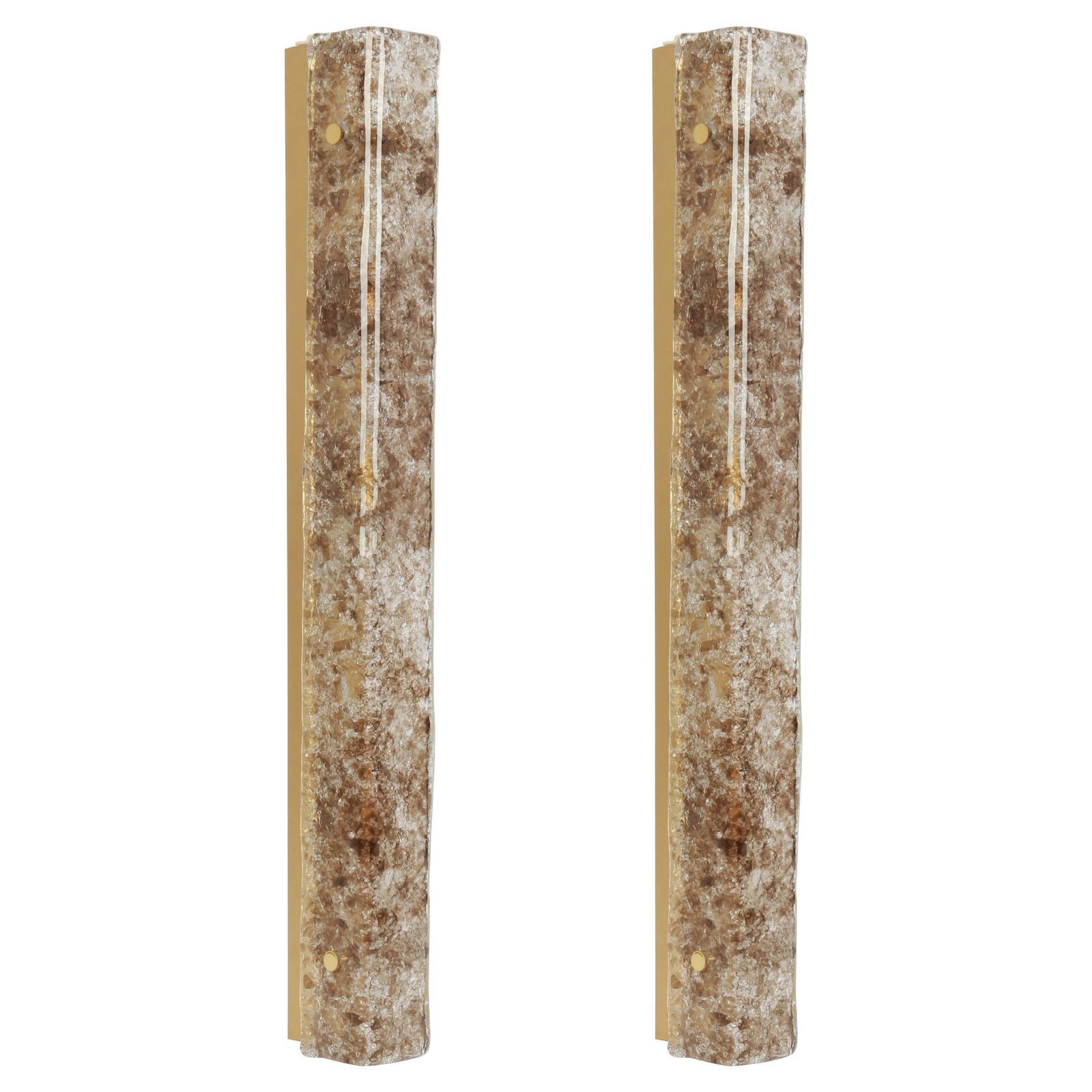 1 Of 3 Pairs Of Dark Toned Murano Glass Wall Sconces By Kaiser, Germany, 1970s photo furniture