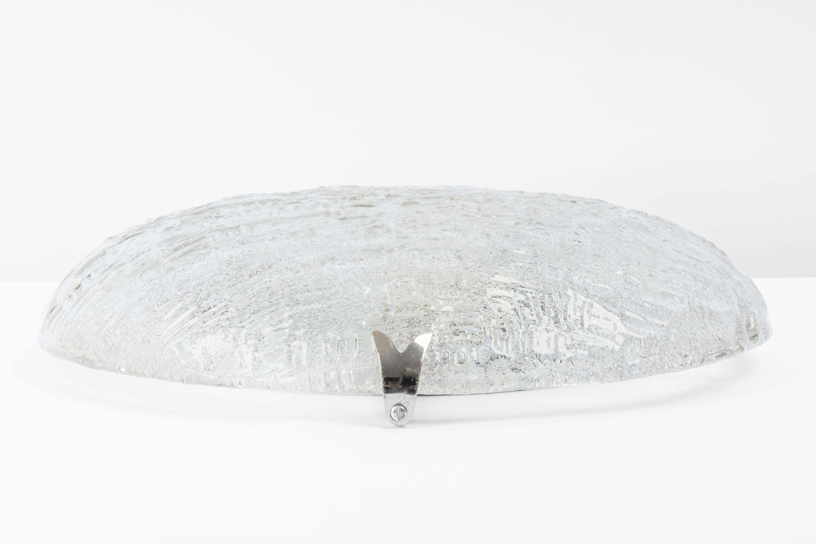 1 Of 2 Mid Century Flushmount Murano By Hillebrand, Germany, 1970s photo furniture