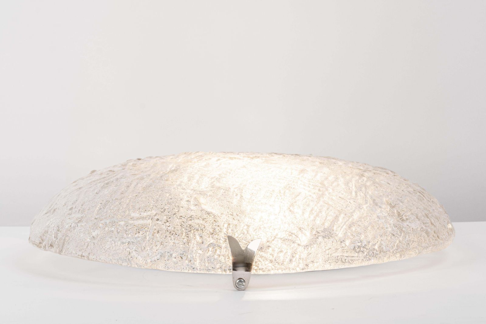 1 Of 2 Mid Century Flushmount Murano By Hillebrand, Germany, 1970s photo 731.0