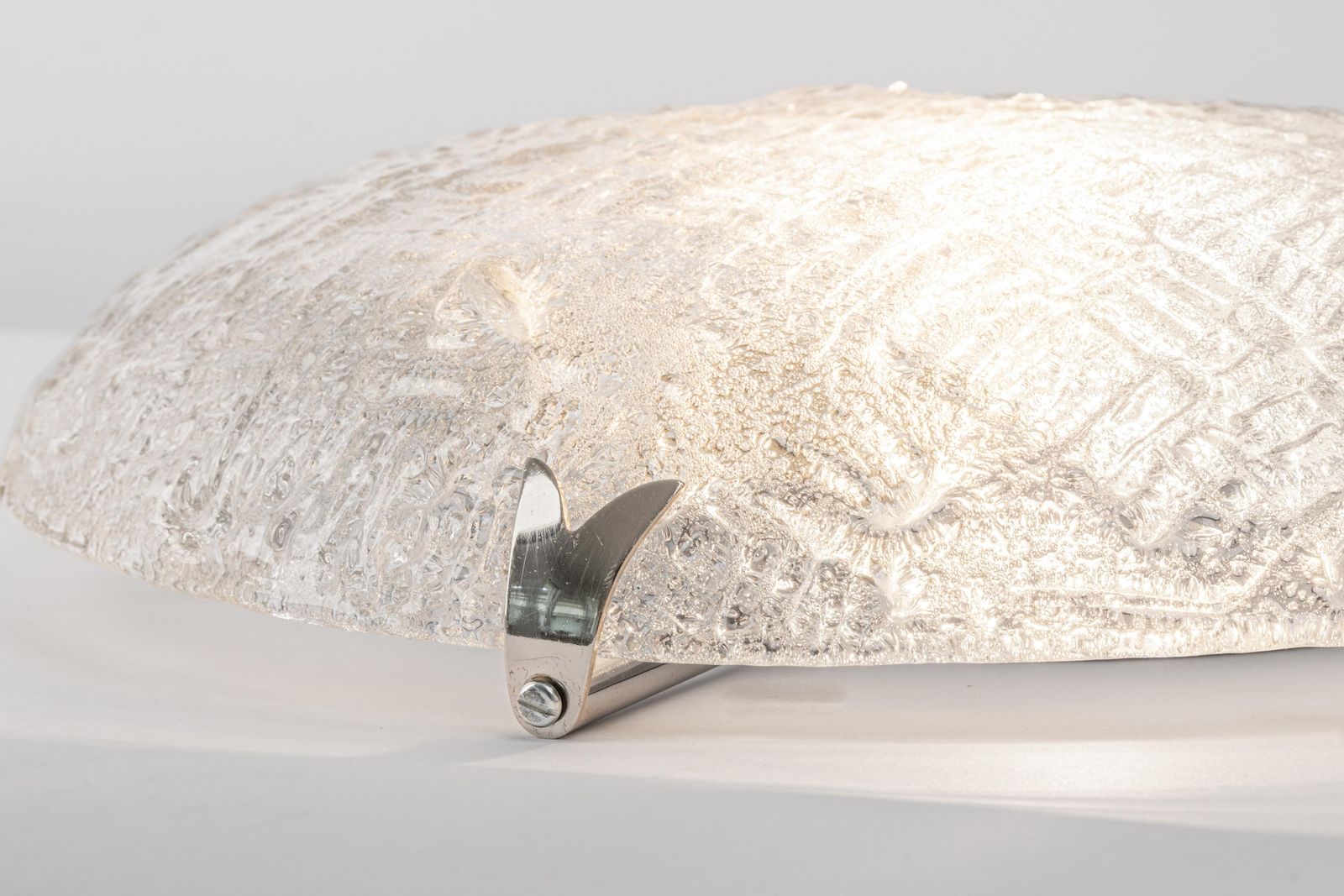 photo furniture 1 Of 2 Mid Century Flushmount Murano By Hillebrand, Germany, 1970s