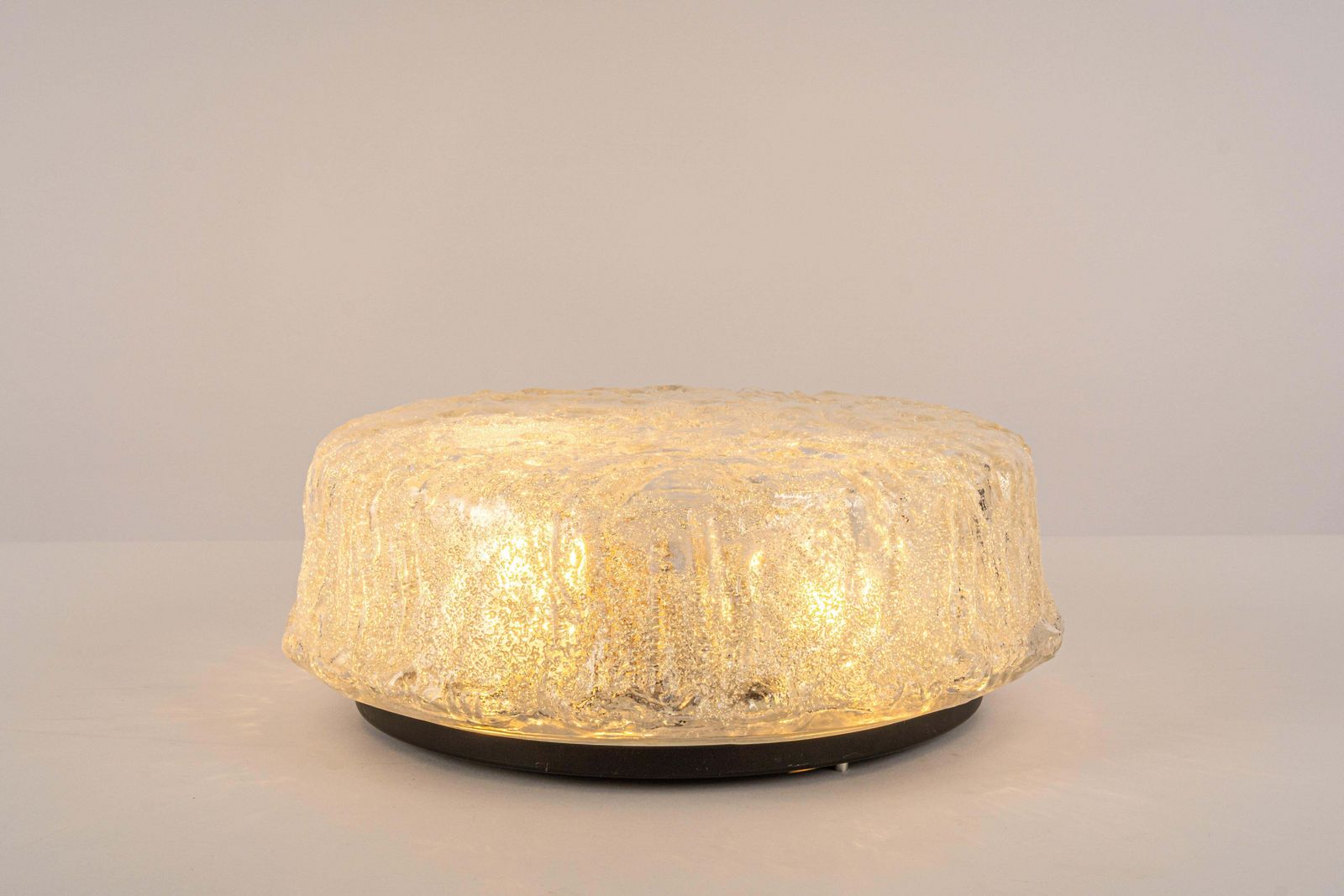 photo for sale 1 Of 4 Round Murano Glass Flush Mount By Limburg, Germany, 1970s
