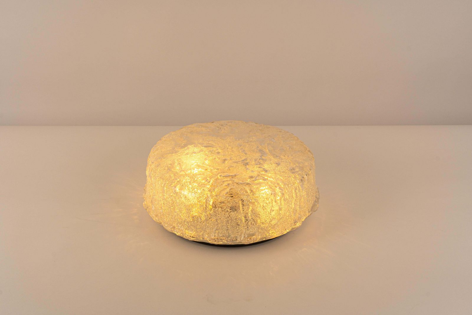 Lighting 1 Of 4 Round Murano Glass Flush Mount By Limburg, Germany, 1970s photo
