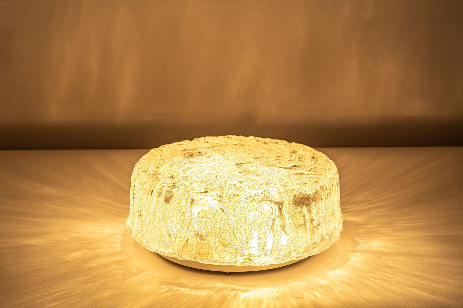 533.0 1 Of 4 Round Murano Glass Flush Mount By Limburg, Germany, 1970s photo