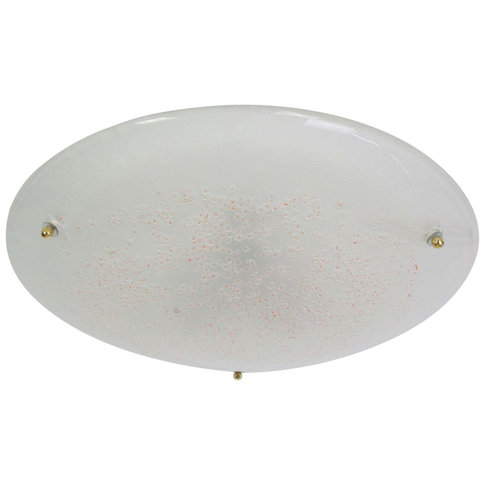 Round Murano Glass Flushmount By Hillebrand, Germany, 1970s