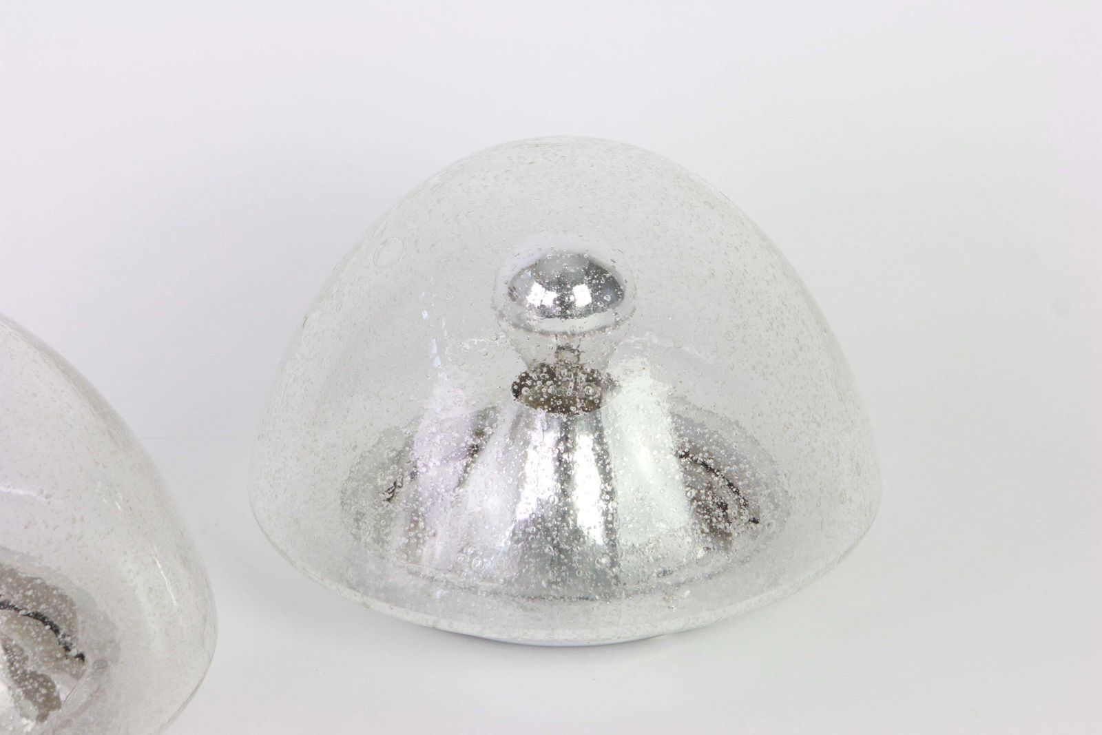 1 Of 2 Glass Space Age Ceiling Lights By Hoffmeister, Germany, 1960s photo furniture