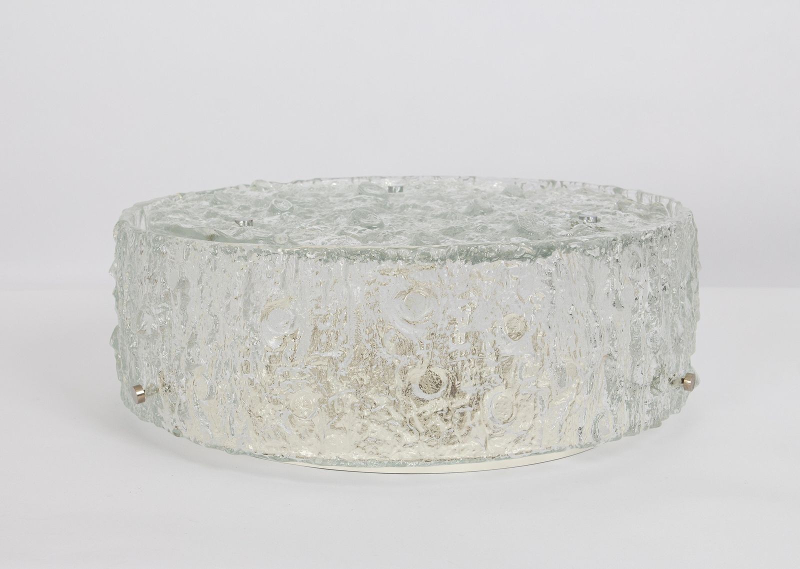 Murano Glass Flushmount Fixture In Style Of Kaiser, Germany, 1960s photo furniture