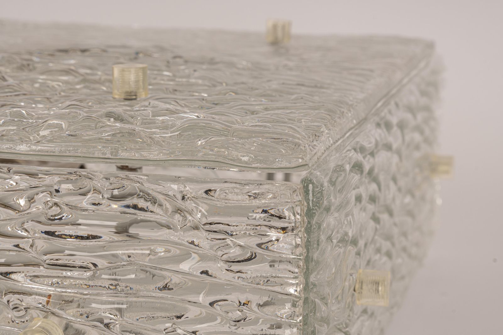 1 Of 3 Murano Glass Flushmount By Kalmar, Austria, 1960s photo buy