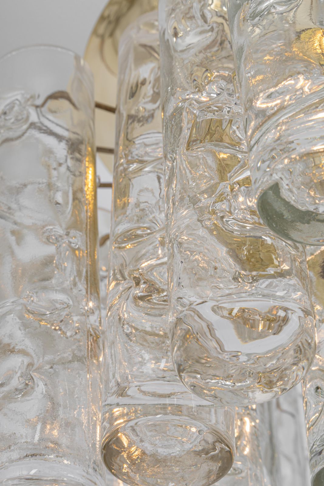 photo for sale 1 Of 2 Petite Murano Glass Tubes Flush Mount Light By Doria, Germany, 1970s