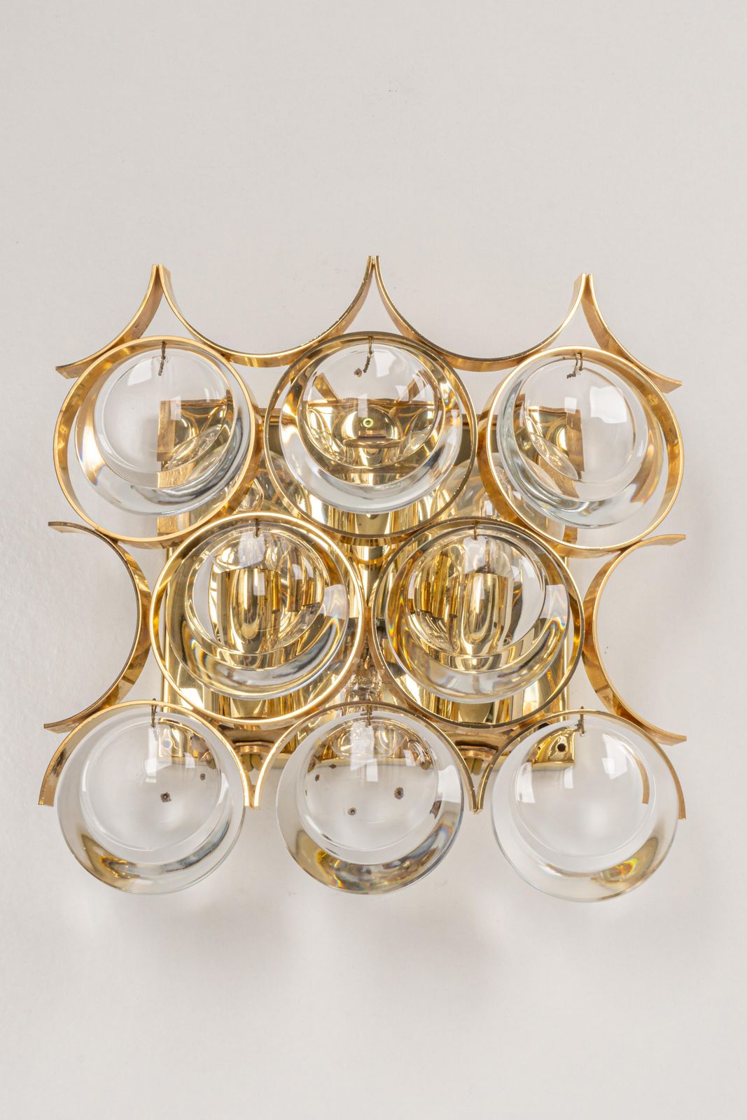 photo furniture 1 Of 3 Pairs Of Crystal Wall Lights, Sciolari Design, Palwa, Germany, 1960s
