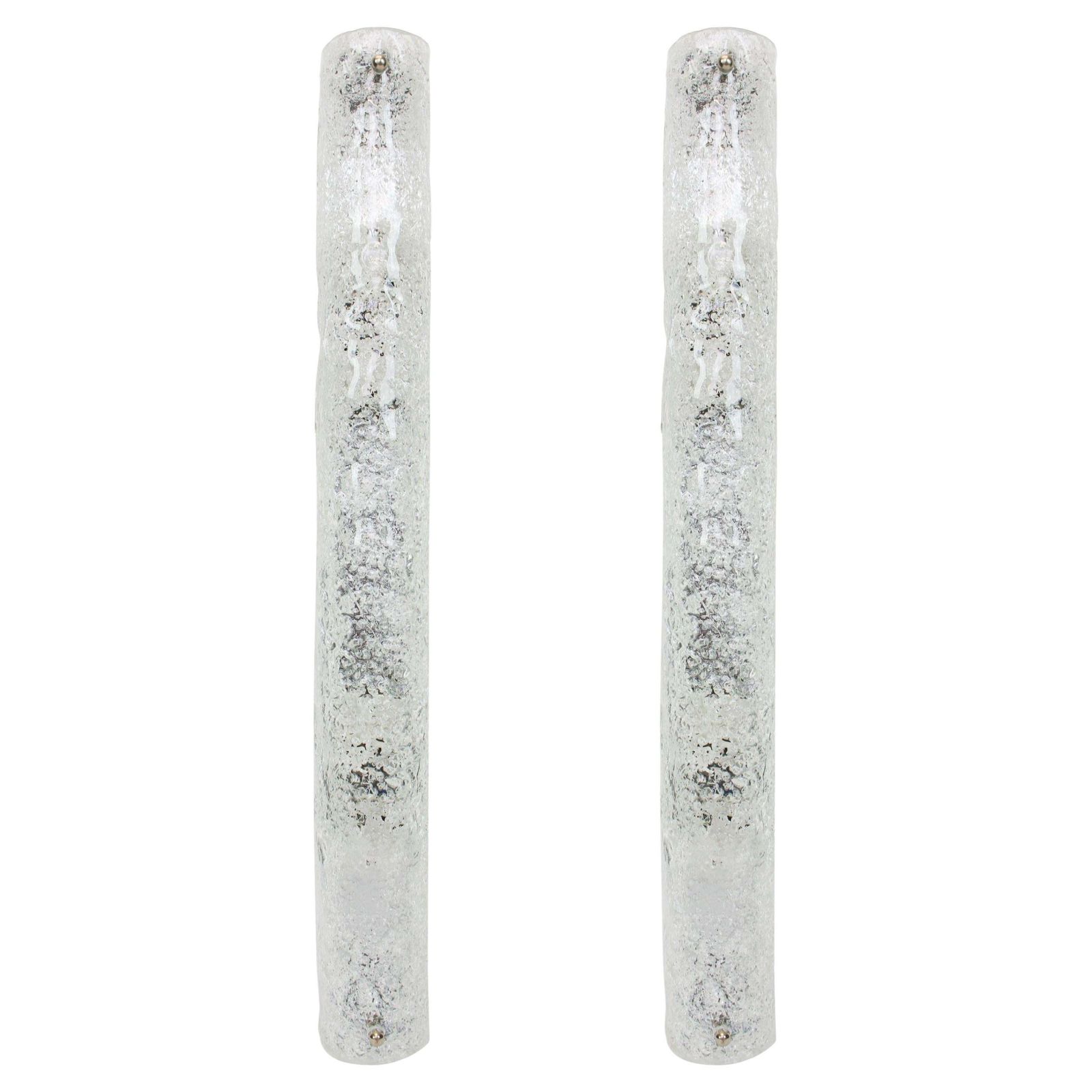 1 Of 2 Pairs Of Large Murano Glass Sconces Modernist Wall Lights, Germany, 1960s