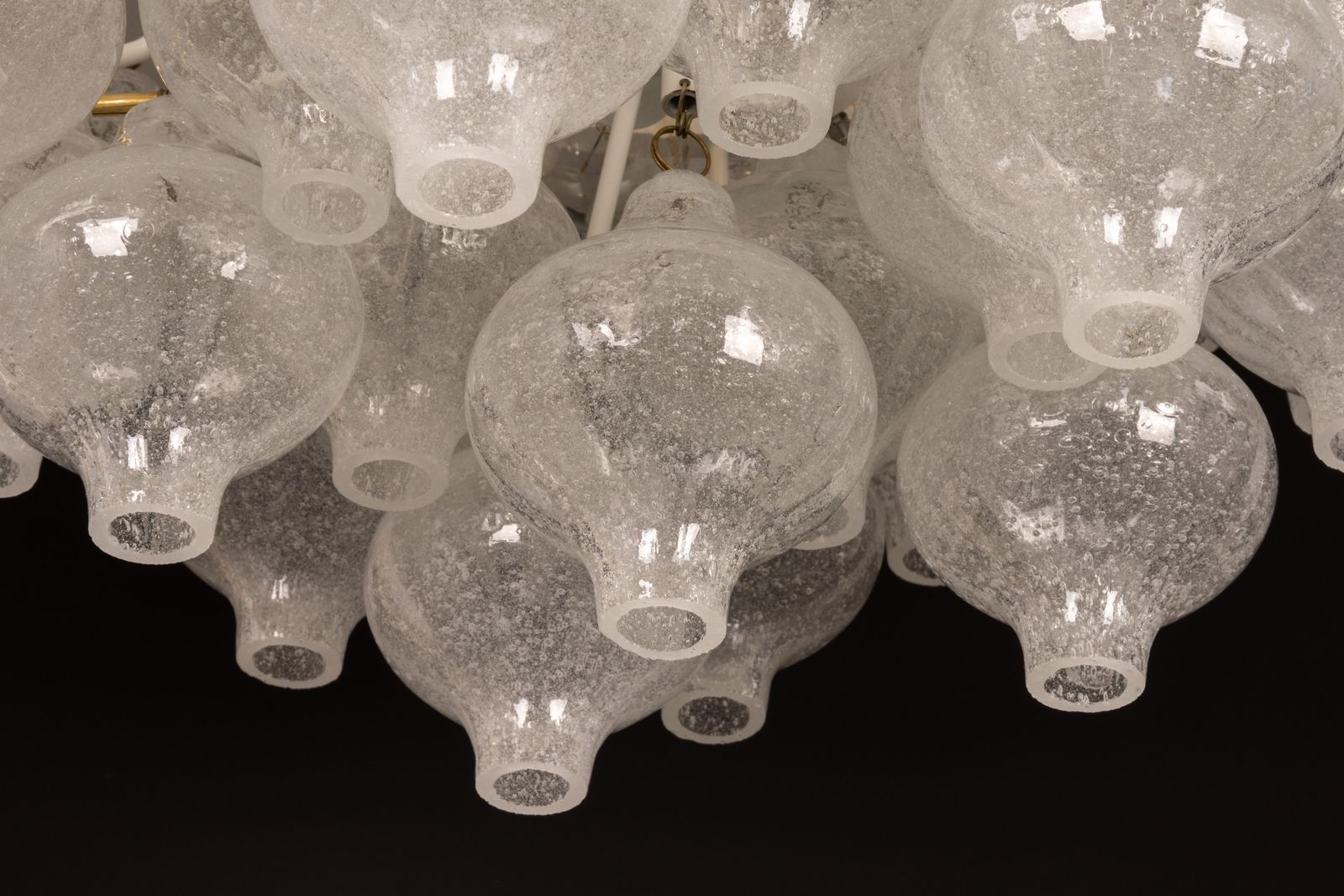 photo vinterior 1 Of 3 Large Tulipan Glass Flush Mount Or Chandelier By Kalmar, Austria, 1960s