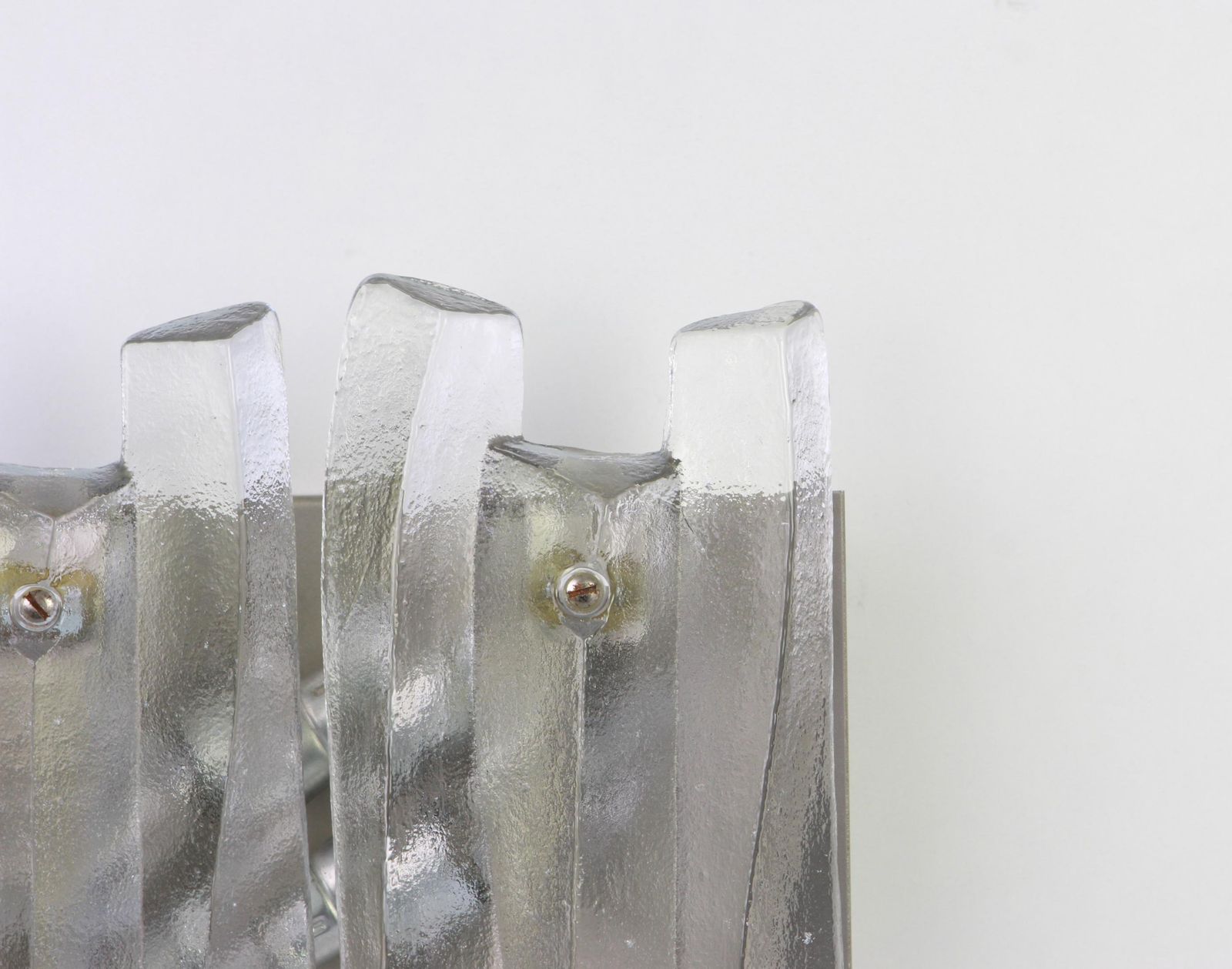 Pair Of Large Murano Glass Sconces By Kalmar 'Fuente', Austria, 1960s photo furniture