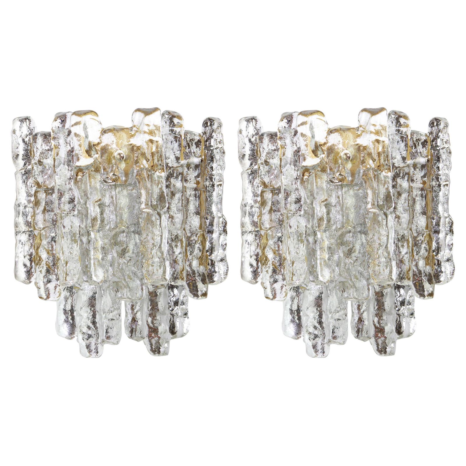 1 Of 3 Pairs Of Large Kalmar Sconces Wall Lights, Austria, 1960s