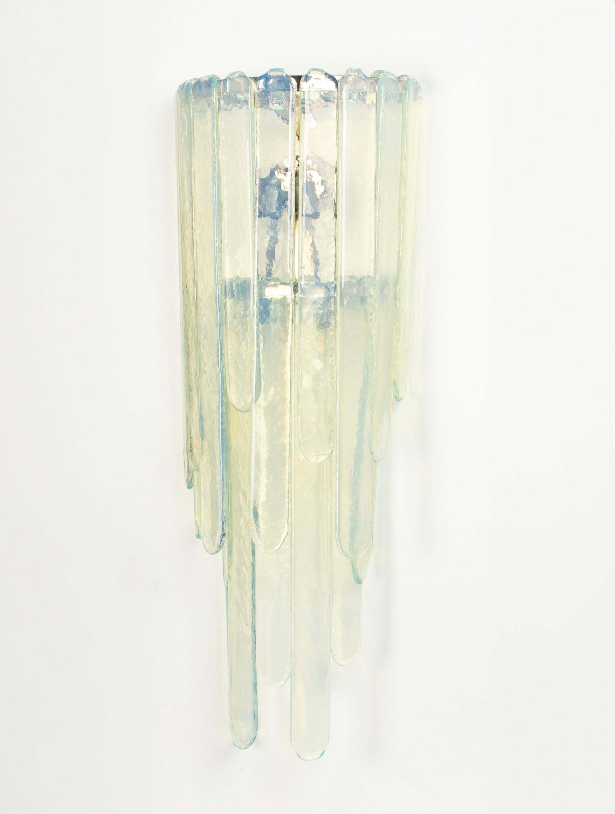 Extra Large Blue Murano Glass Wall Lamp By Carlo Nason For Mazzega, Italy, 1970s photo vintage