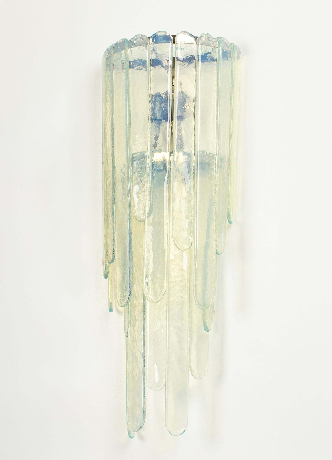photo furniture Extra Large Blue Murano Glass Wall Lamp By Carlo Nason For Mazzega, Italy, 1970s