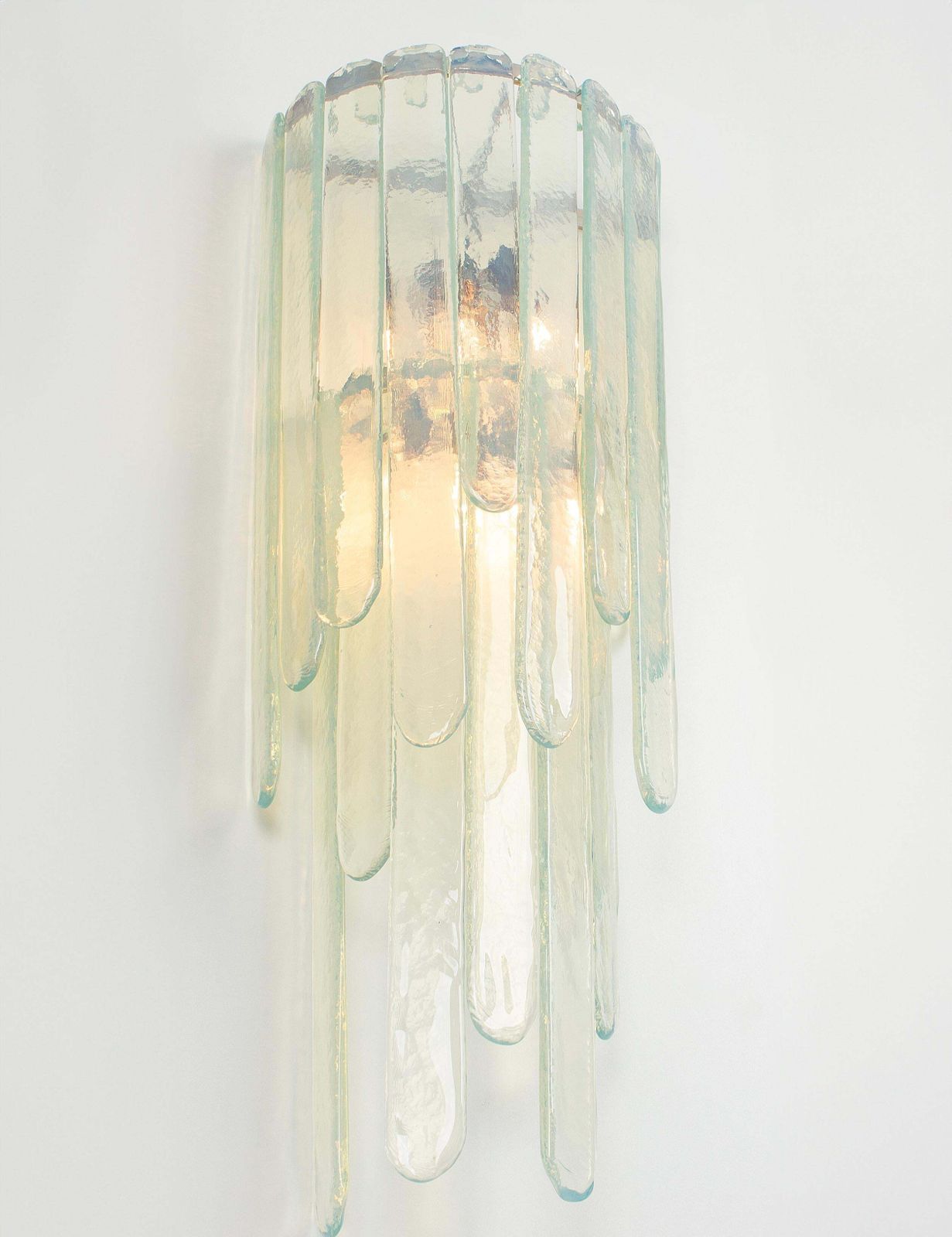 2106.0 Extra Large Blue Murano Glass Wall Lamp By Carlo Nason For Mazzega, Italy, 1970s photo