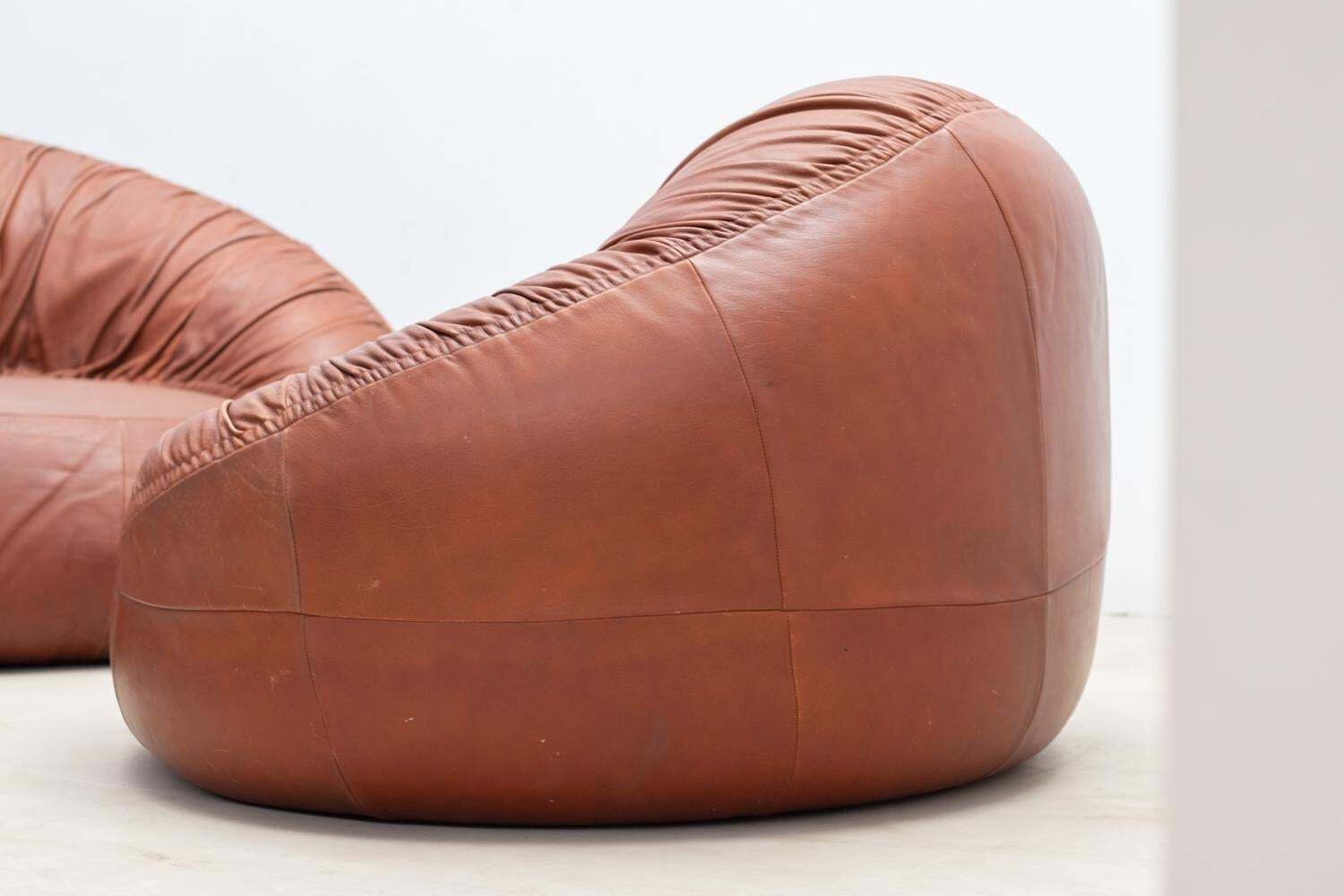 Pangolin Leather Sofa And Armchair By Egg Designs photo 6448.0