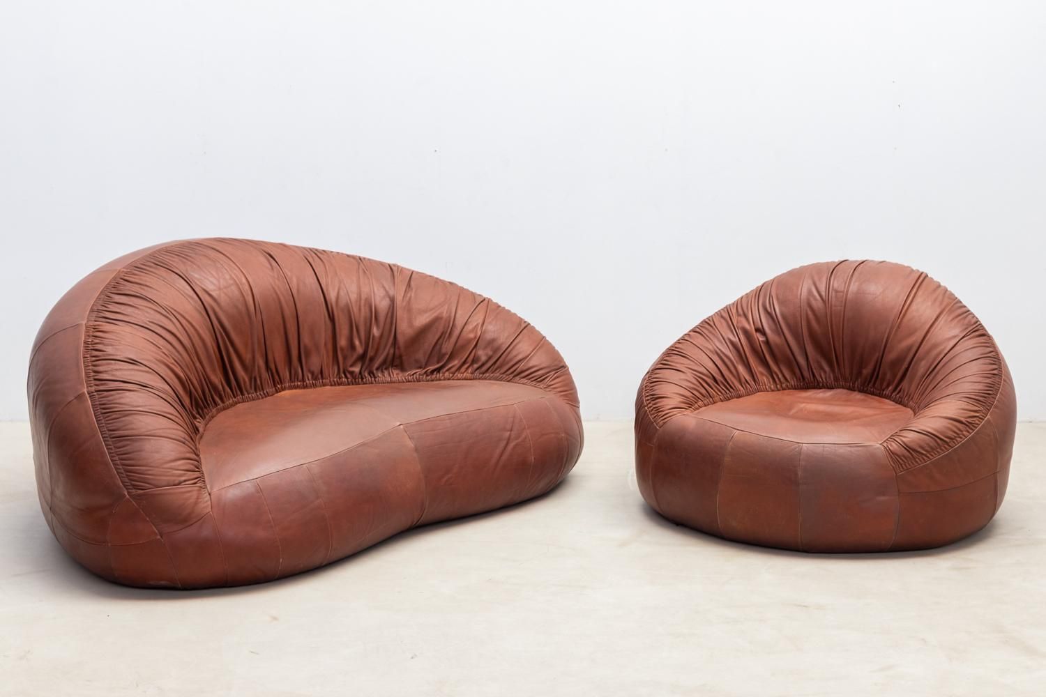 Furniture Pangolin Leather Sofa And Armchair By Egg Designs photo