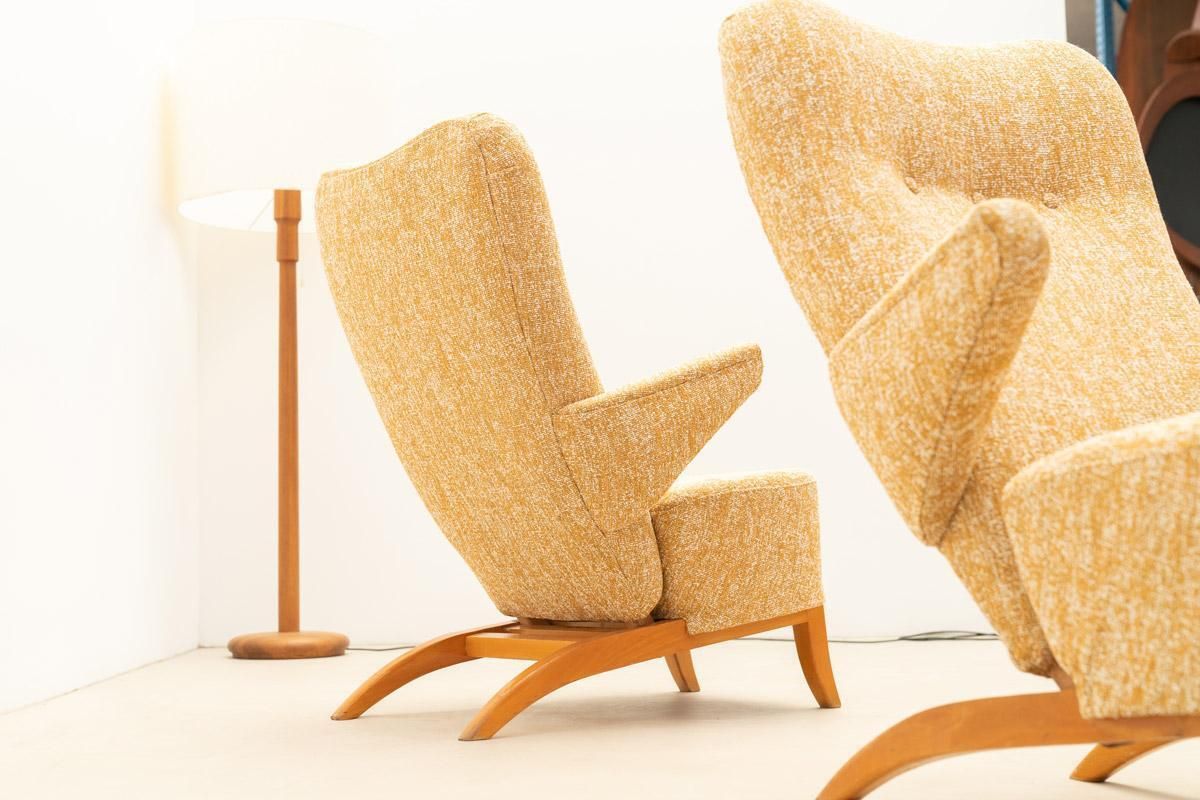 Pair Of Armchairs Penguin By Theo Ruth For Artifort photo 6448.0