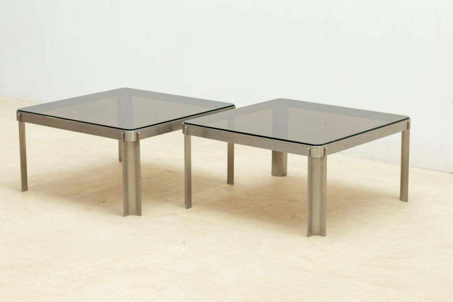 photo vintage Pair Of Mid Century Side Tables, 1970s