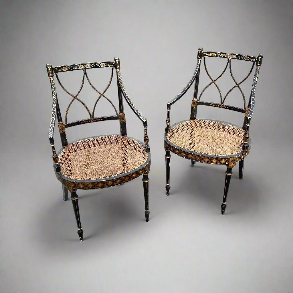 Pair Of Late 19th Century Fine Open Armchairs photo for sale