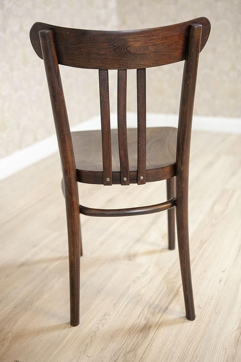 Two 20th Century Brown Beech Chairs In The Thonet Style photo vinterior