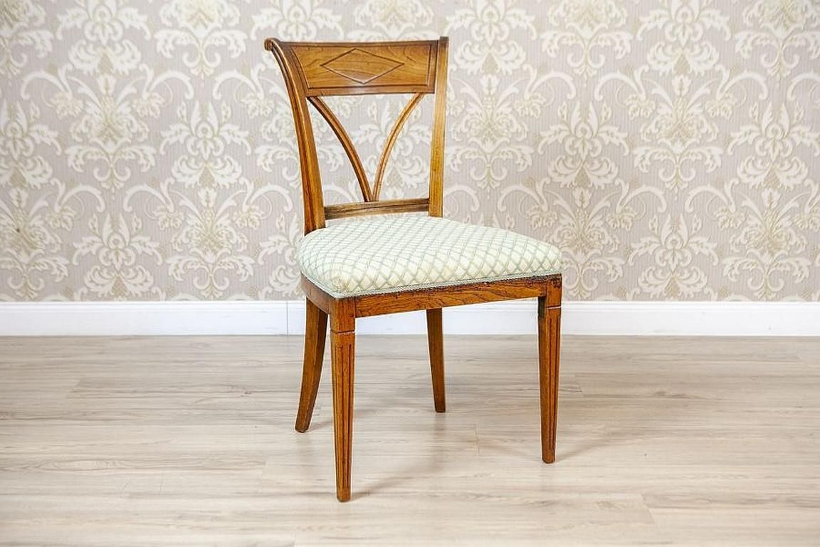 Elm Chairs In White Upholstery, Early 20th Century   Set Of 5 photo 1633.0