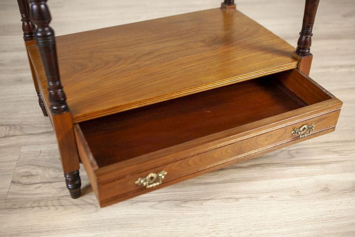 Furniture 19th Century Small Walnut Cabinet With The Motif Of Sunflowers By George Davis photo