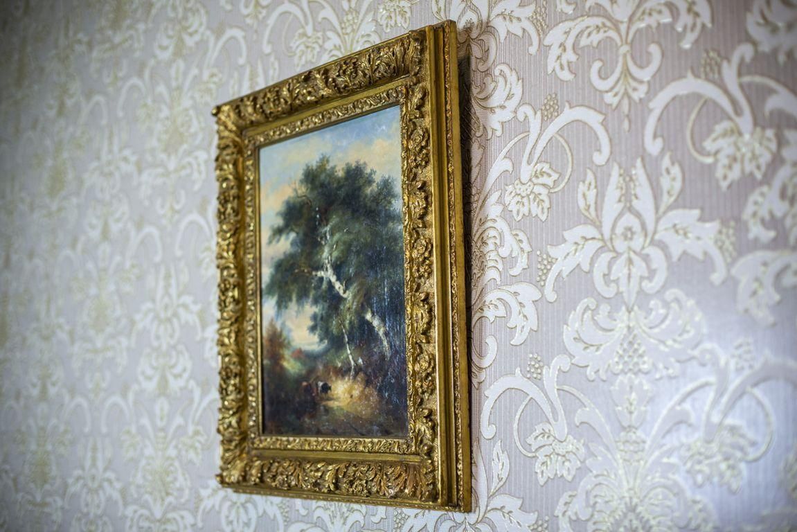 Oil On Canvas From The Turn Of The 19th And 20th Centuries photo furniture