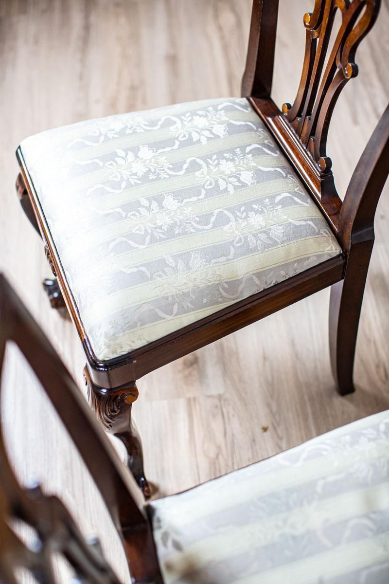photo furniture Two 20th Century Chairs In The Chippendale Type Veneered With Walnut