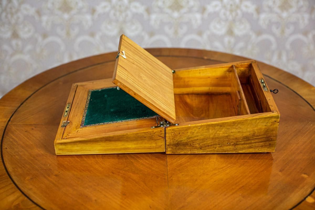 photo furniture 19th Century Pine Lap Desk Inlaid With Mother Of Pearl