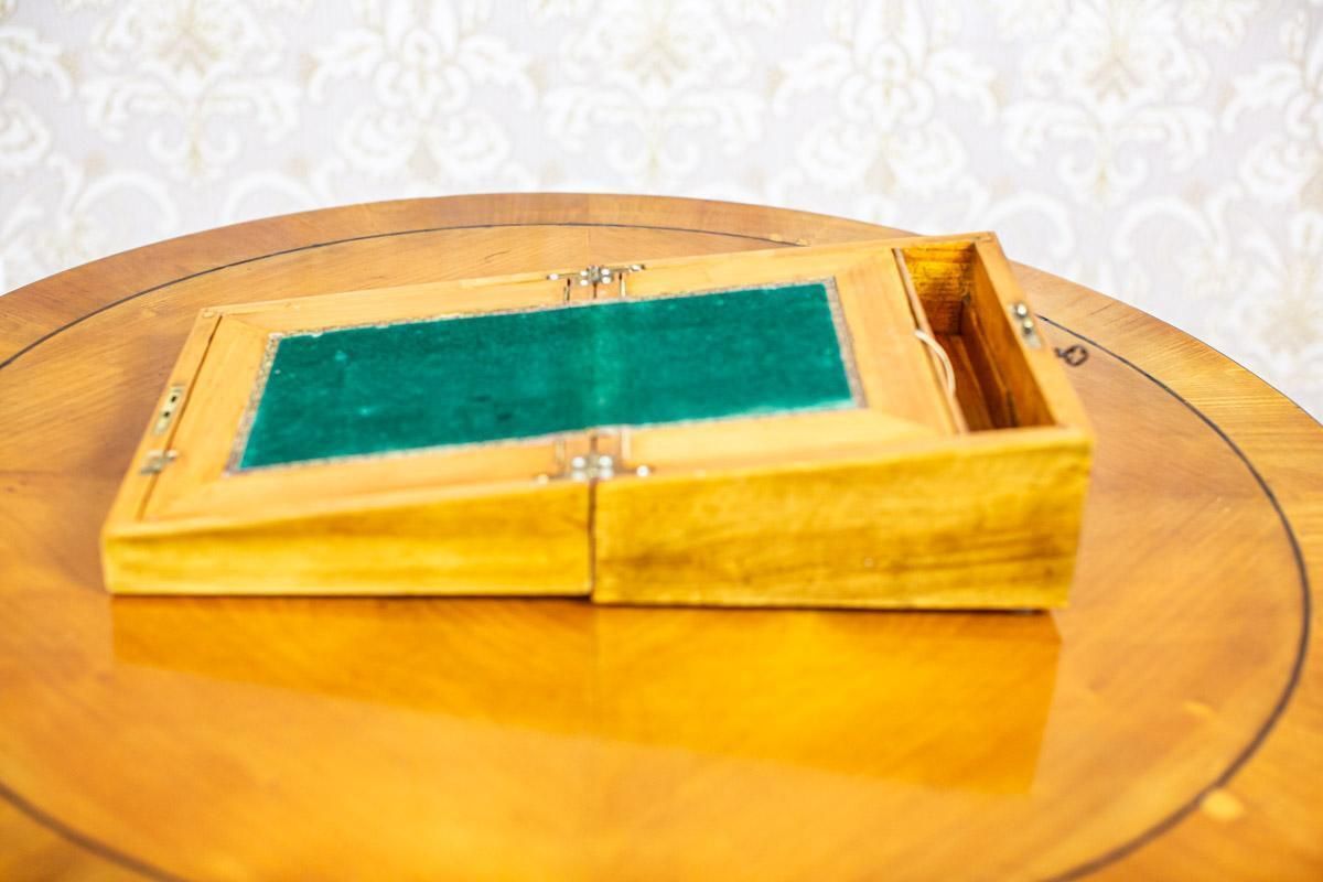 Furniture 19th Century Pine Lap Desk Inlaid With Mother Of Pearl photo