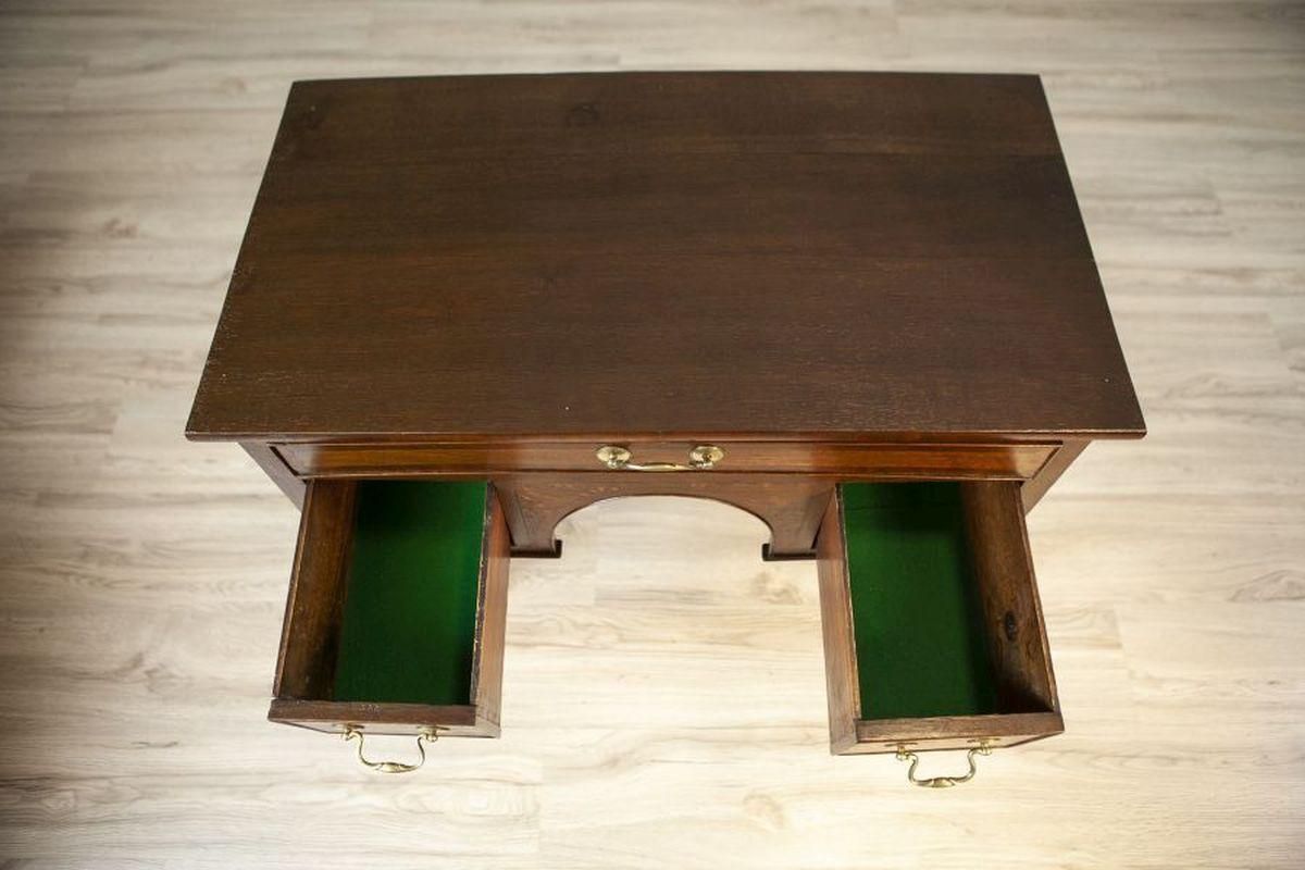 Small Ladies' Writing Desk From The Early 20th Century In Brown photo vintage
