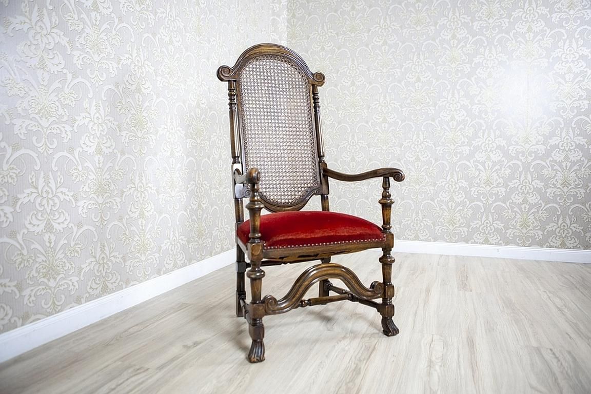 Armchair From The Early 20th Century With Rattan Backrest photo furniture