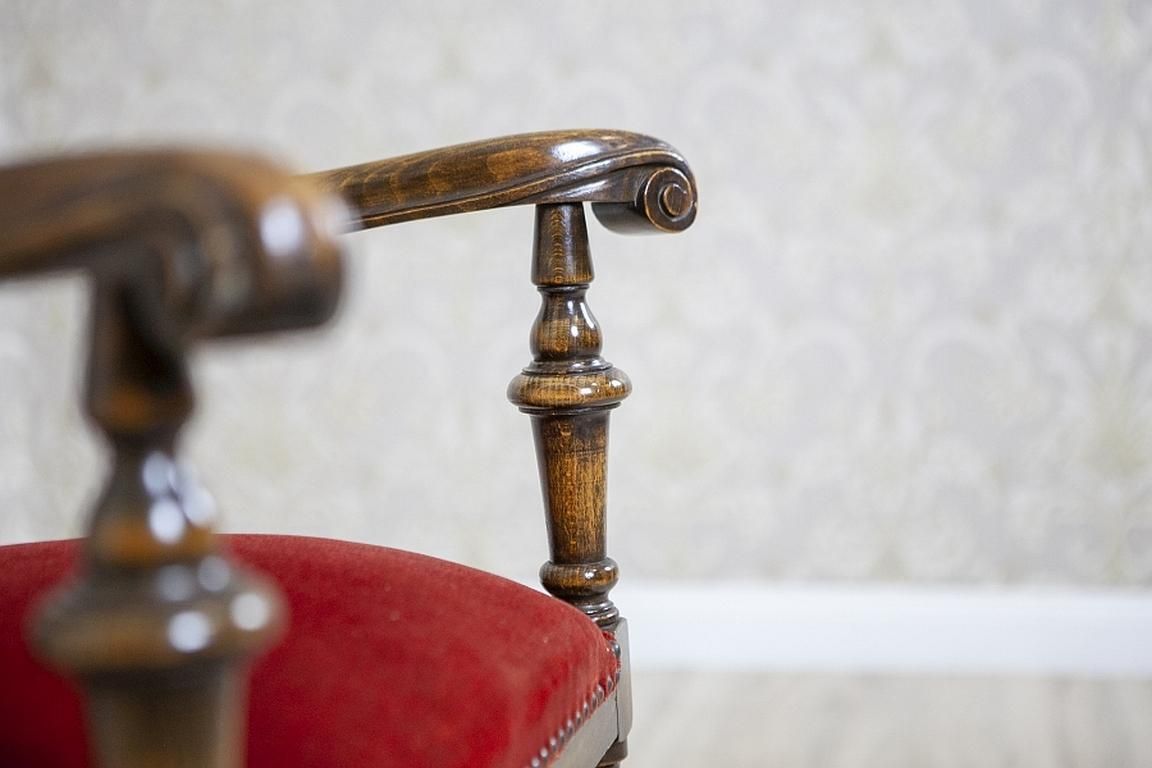 photo furniture Armchair From The Early 20th Century With Rattan Backrest